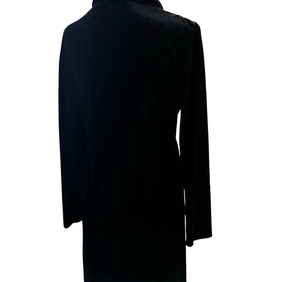 Studio Ease Petite 8P Woman Velvet Maxi Vintage Dress Y2K Gothic Cocktail Party - Picture 3 of 8